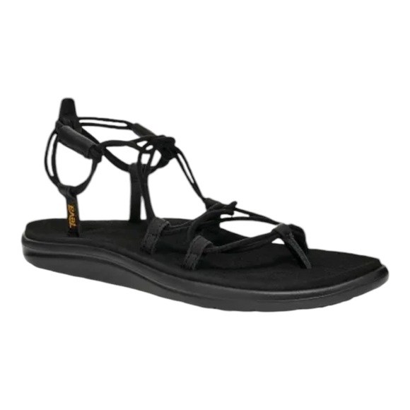 Teva Strappy Voya Sandal Size 8 Black - Picture 2 of 8